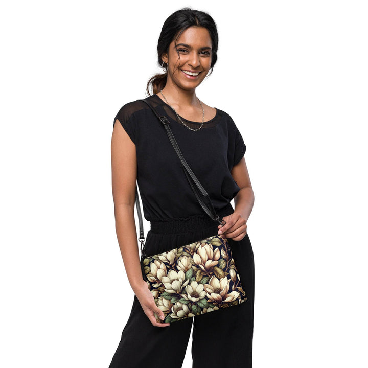 Gutsy Garb Magnolia Print Purse with Wrist Strap - Gutsy Garb