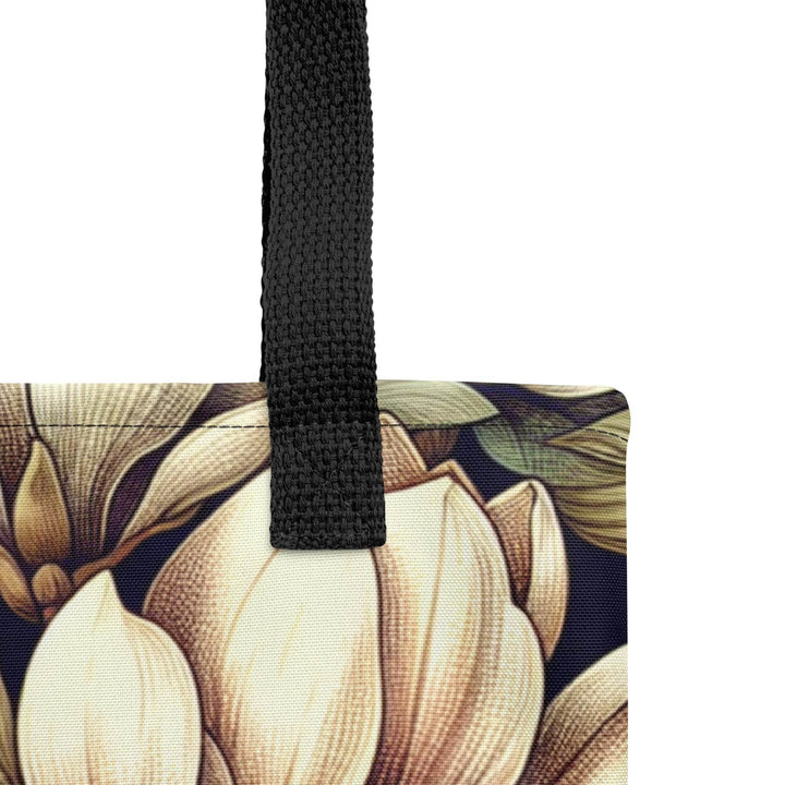 Magnolia Print Large Tote Bag - Bold Style - Gutsy Garb