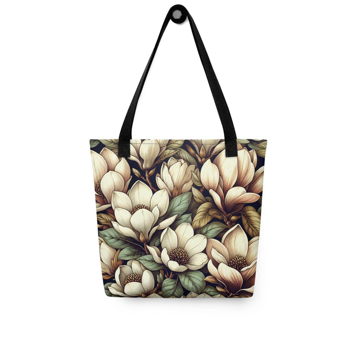 Magnolia Print Large Tote Bag - Bold Style - Gutsy Garb