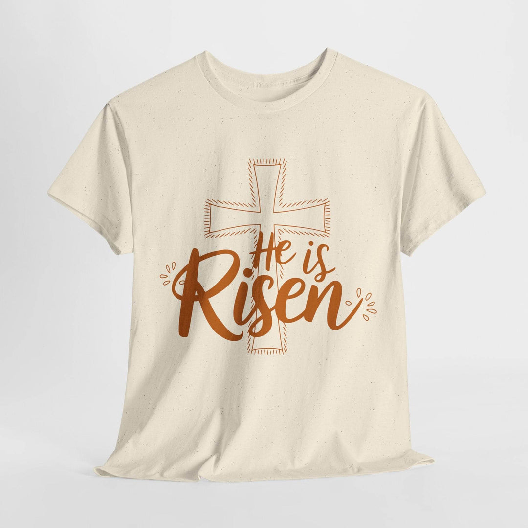 Inspirational Religious Graphic Tee He is Risen - Gutsy Garb