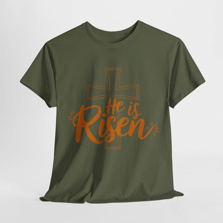 Inspirational Religious Graphic Tee He is Risen - Gutsy Garb