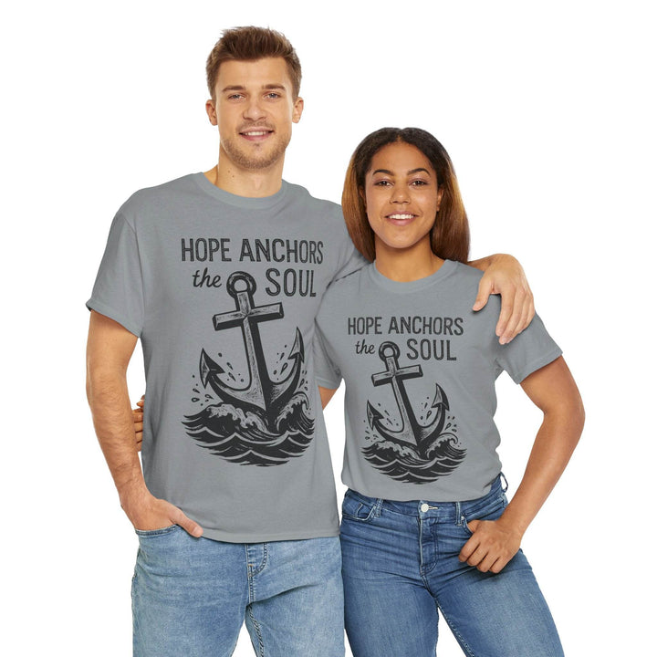 Hope Anchors the Soul T-Shirt - Bold Design - Gutsy Garb
