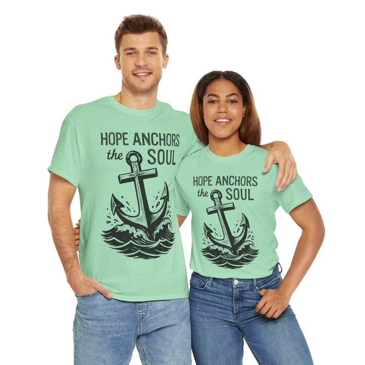 Hope Anchors the Soul T-Shirt - Bold Design - Gutsy Garb