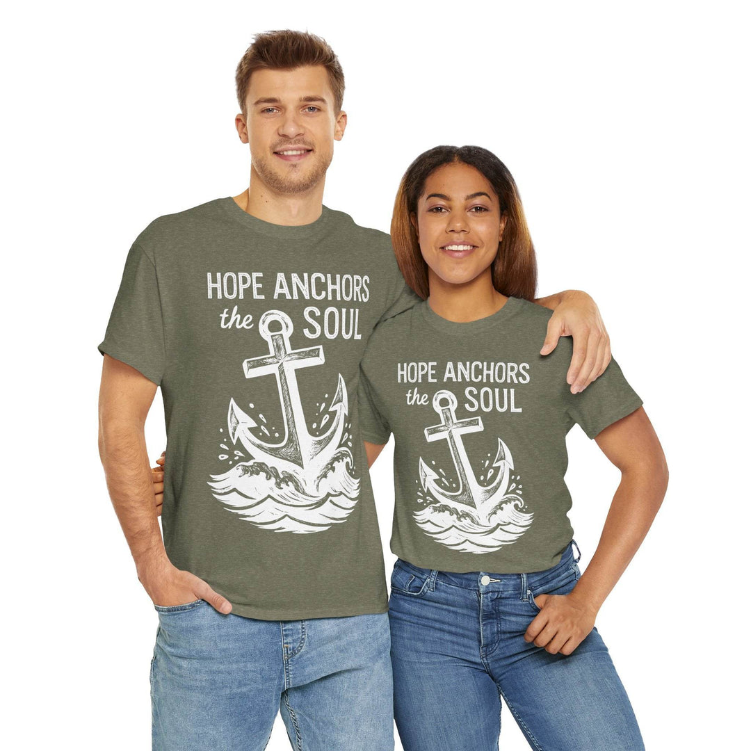 Hope Anchors the Soul T-Shirt - Bold Design - Gutsy Garb