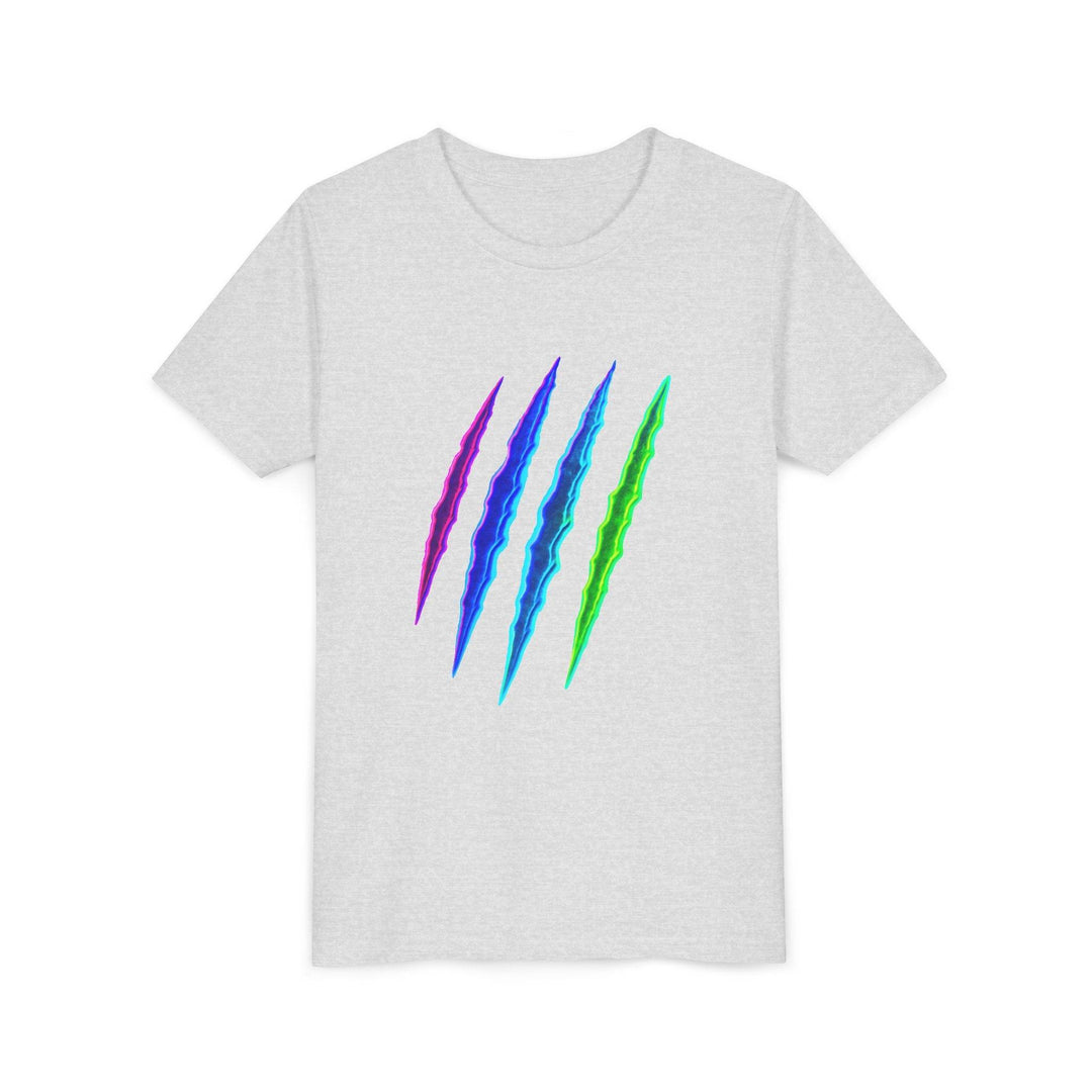 Kids Claw Mark T-Shirt - Bold Neon Design - Gutsy Garb