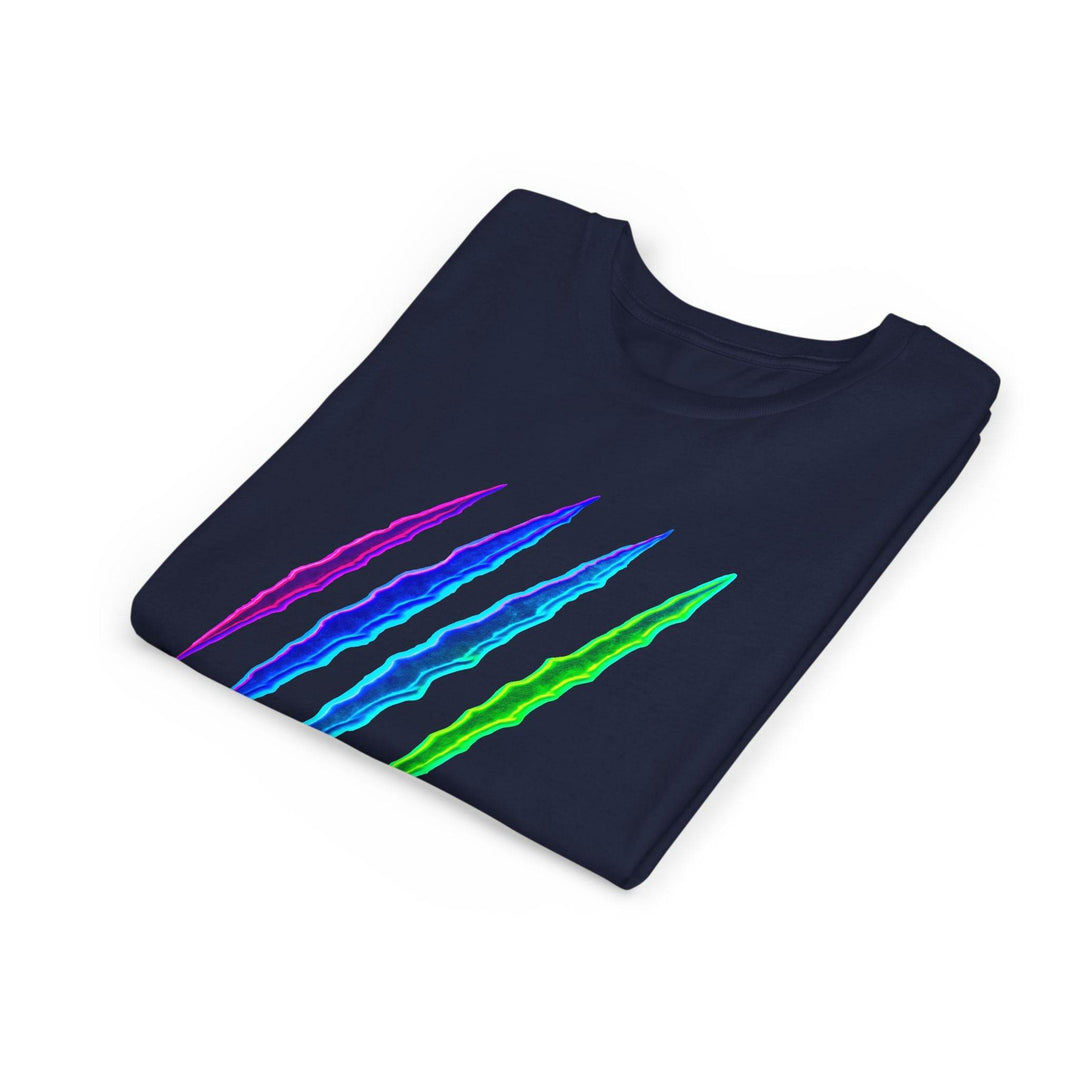 Kids Claw Mark T-Shirt - Bold Neon Design - Gutsy Garb