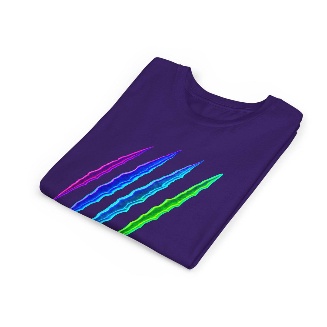 Kids Claw Mark T-Shirt - Bold Neon Design - Gutsy Garb