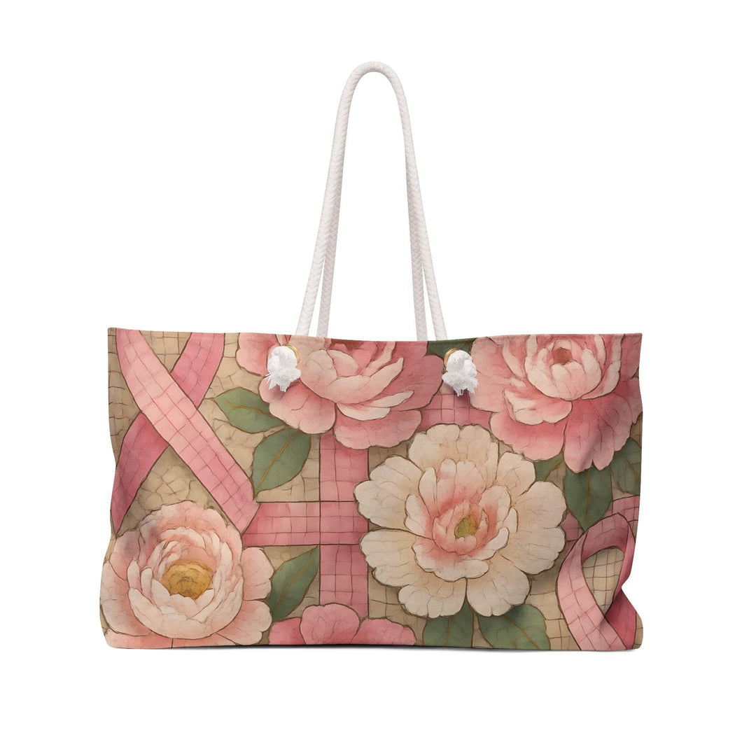 Large Awareness Bag for Women Floral Design - Gutsy Garb
