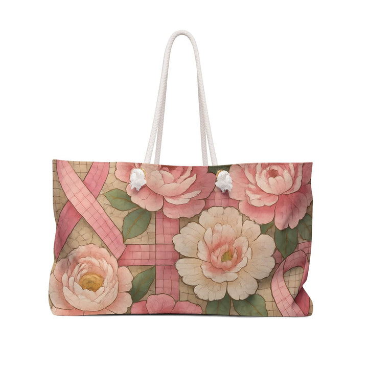 Large Awareness Bag for Women Floral Design - Gutsy Garb