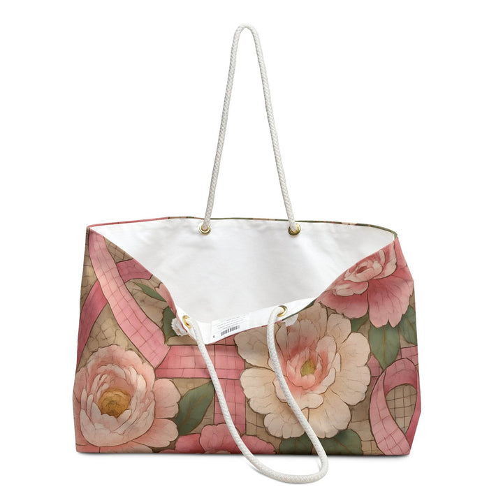 Large Awareness Bag for Women Floral Design - Gutsy Garb