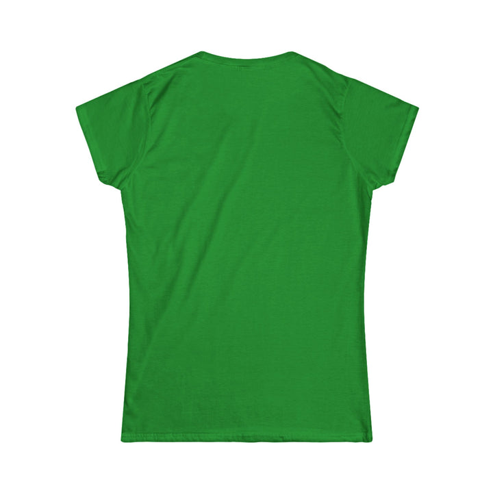 Printify green womens t shirt back view plain cotton tee mockup funny llama graphic tee women