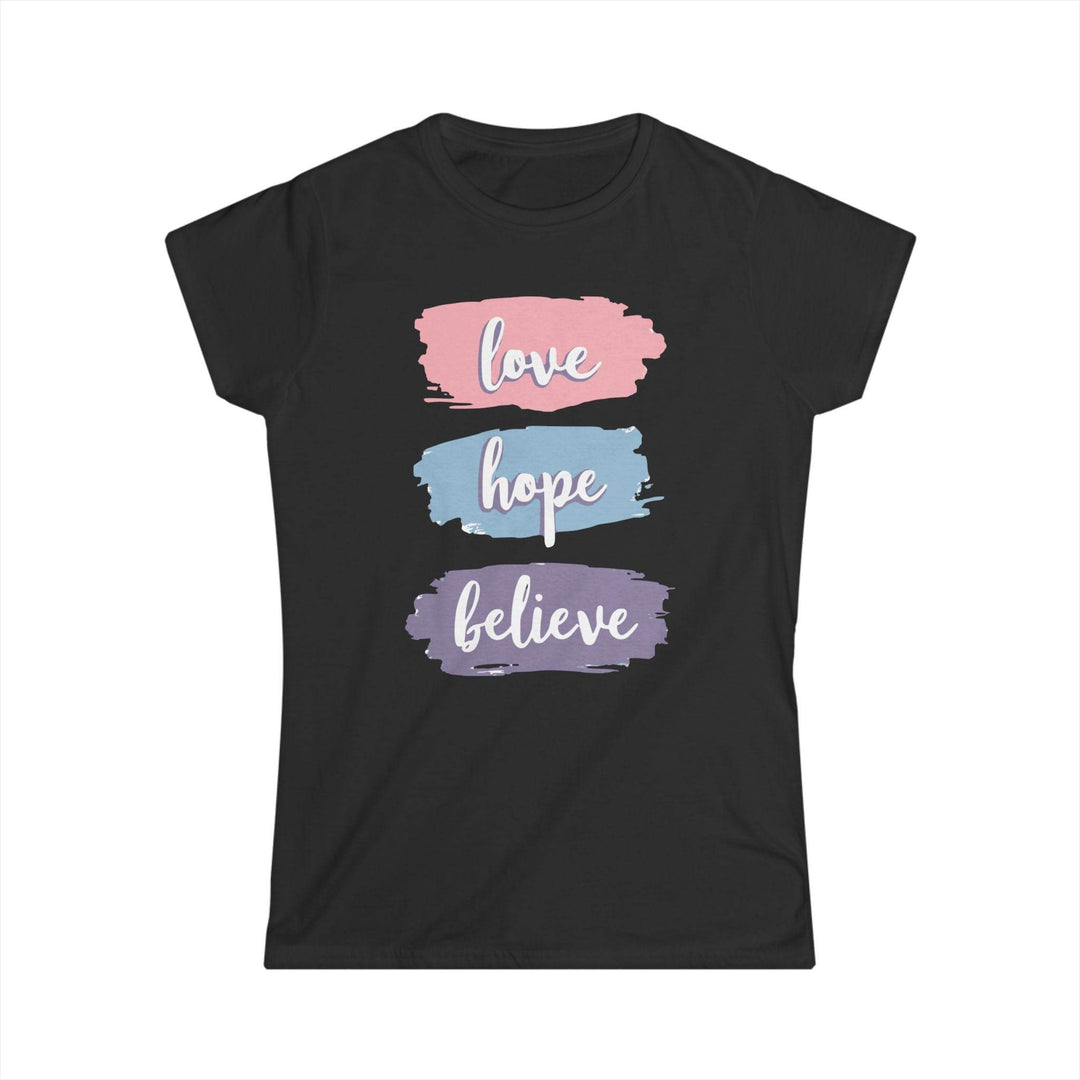Love Hope Believe T-Shirt - Bold Inspirational Tee - Gutsy Garb