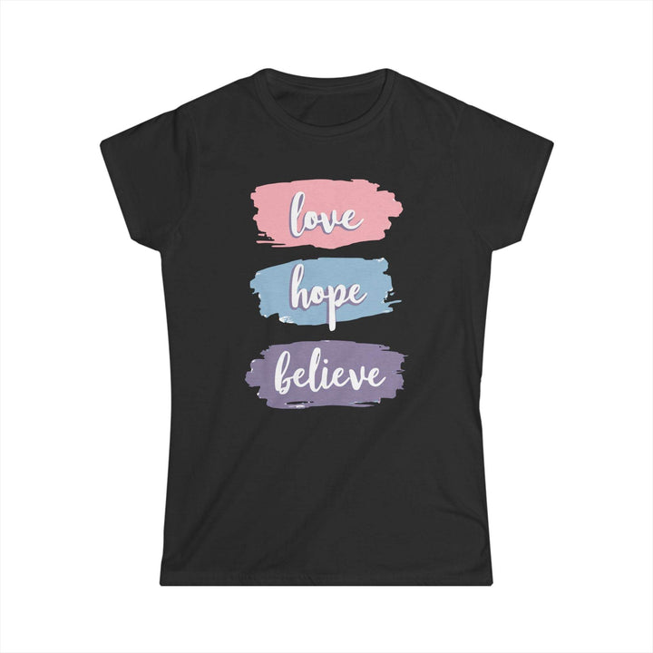 Love Hope Believe T-Shirt - Bold Inspirational Tee - Gutsy Garb