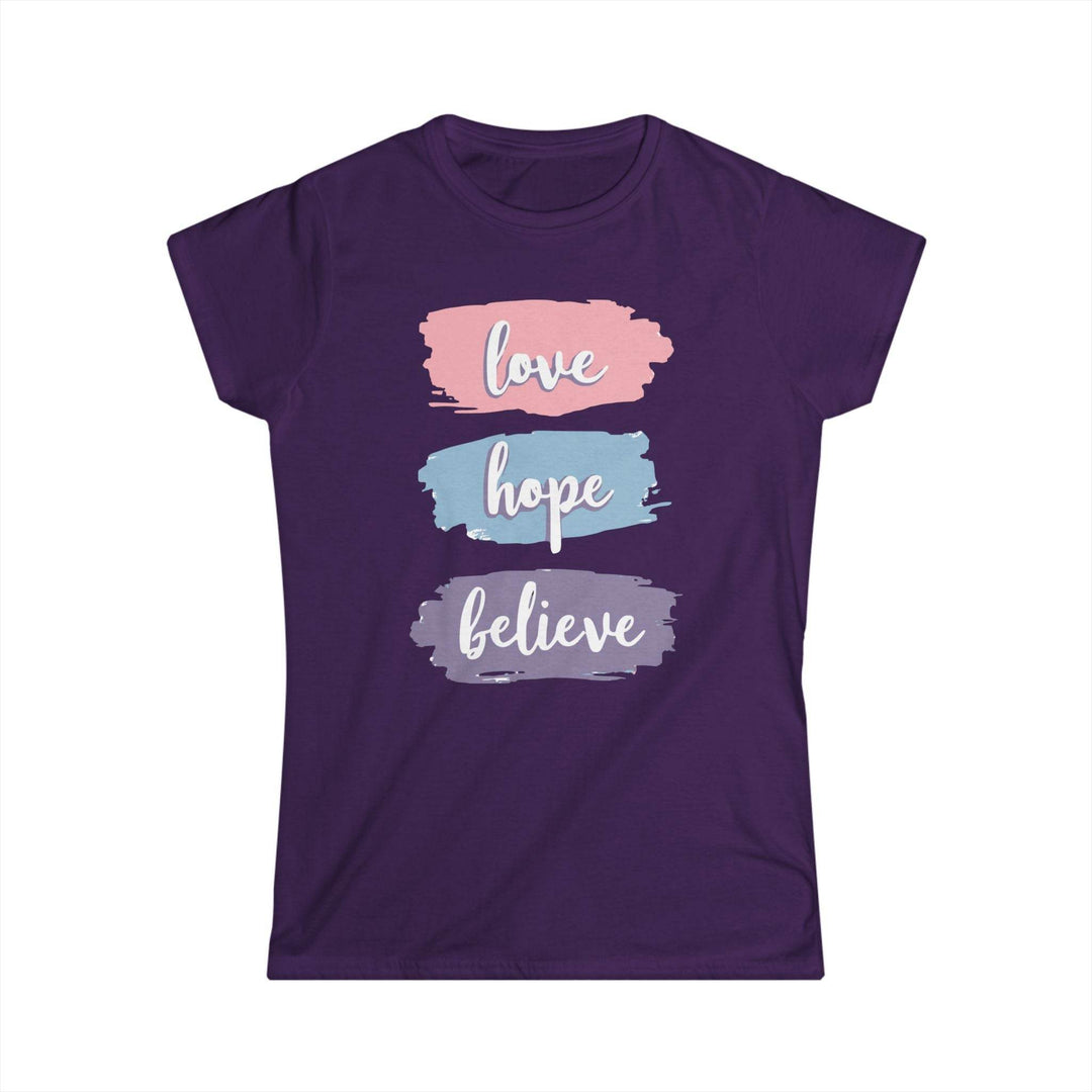 Love Hope Believe T-Shirt - Bold Inspirational Tee - Gutsy Garb
