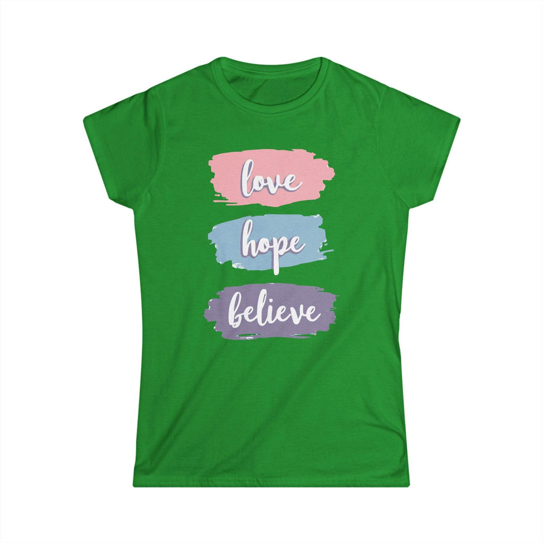 Love Hope Believe T-Shirt - Bold Inspirational Tee - Gutsy Garb