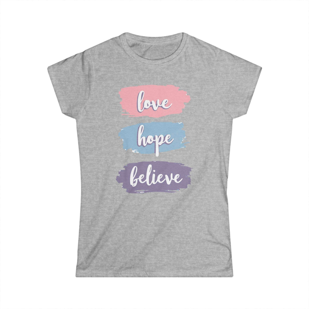 Love Hope Believe T-Shirt - Bold Inspirational Tee - Gutsy Garb