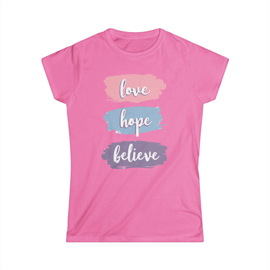 Love Hope Believe T-Shirt - Bold Inspirational Tee - Gutsy Garb