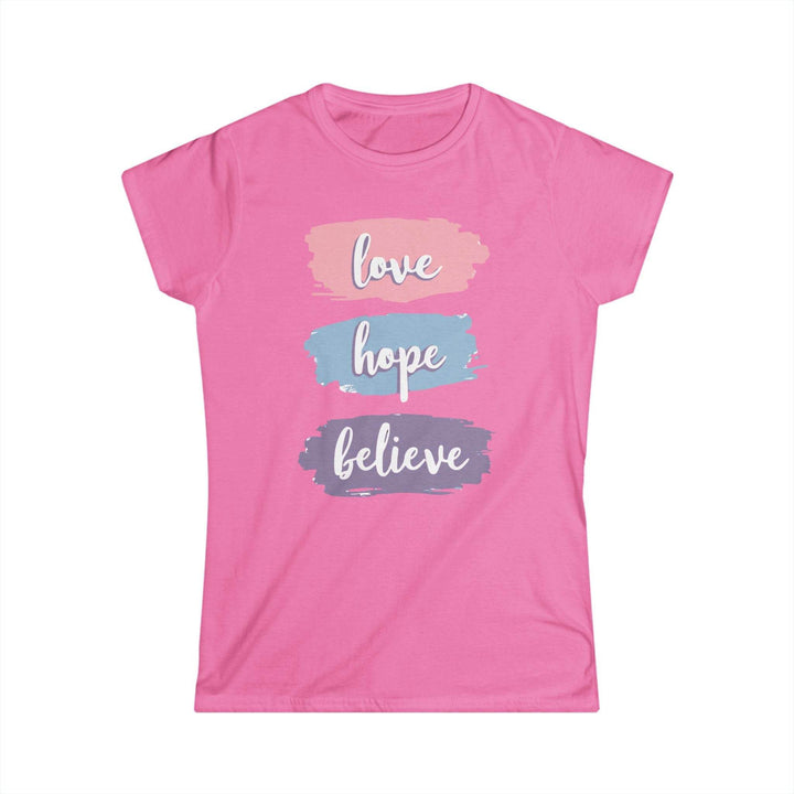 Love Hope Believe T-Shirt - Bold Inspirational Tee - Gutsy Garb
