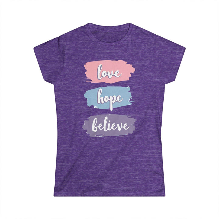 Love Hope Believe T-Shirt - Bold Inspirational Tee - Gutsy Garb