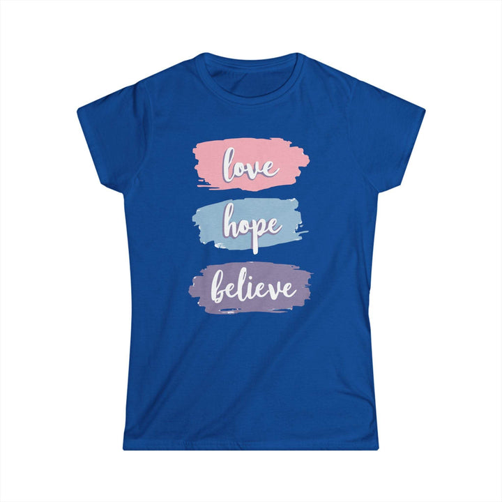 Love Hope Believe T-Shirt - Bold Inspirational Tee - Gutsy Garb