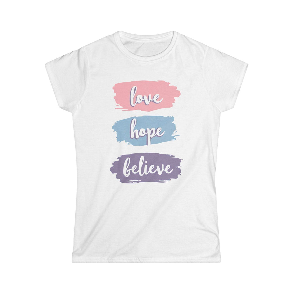 Love Hope Believe T-Shirt - Bold Inspirational Tee - Gutsy Garb