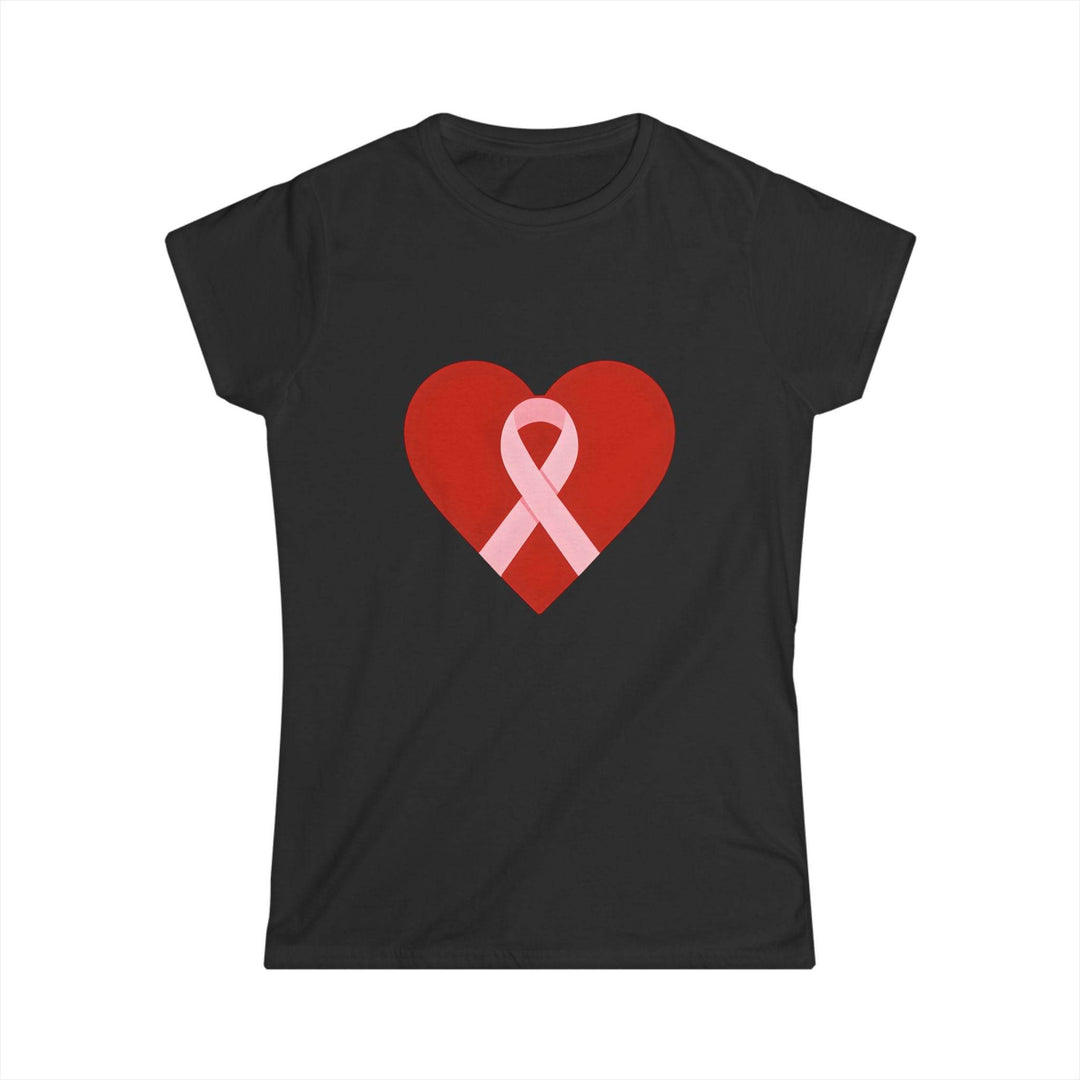 Pink Ribbon Heart Tee for Survivors T-Shirt - Gutsy Garb