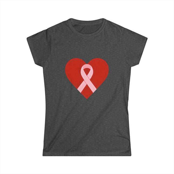 Pink Ribbon Heart Tee for Survivors T-Shirt - Gutsy Garb