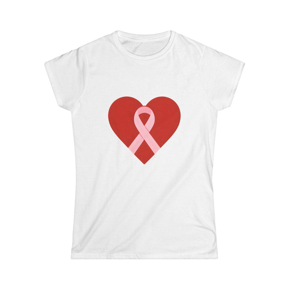 Pink Ribbon Heart Tee for Survivors T-Shirt - Gutsy Garb