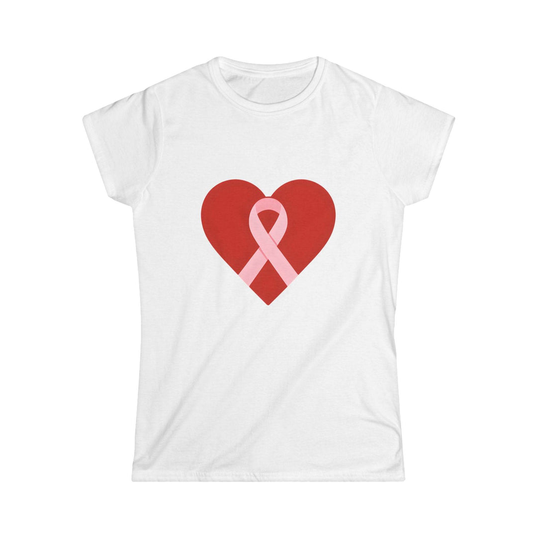 Pink Ribbon Heart Tee for Survivors T-Shirt - Gutsy Garb