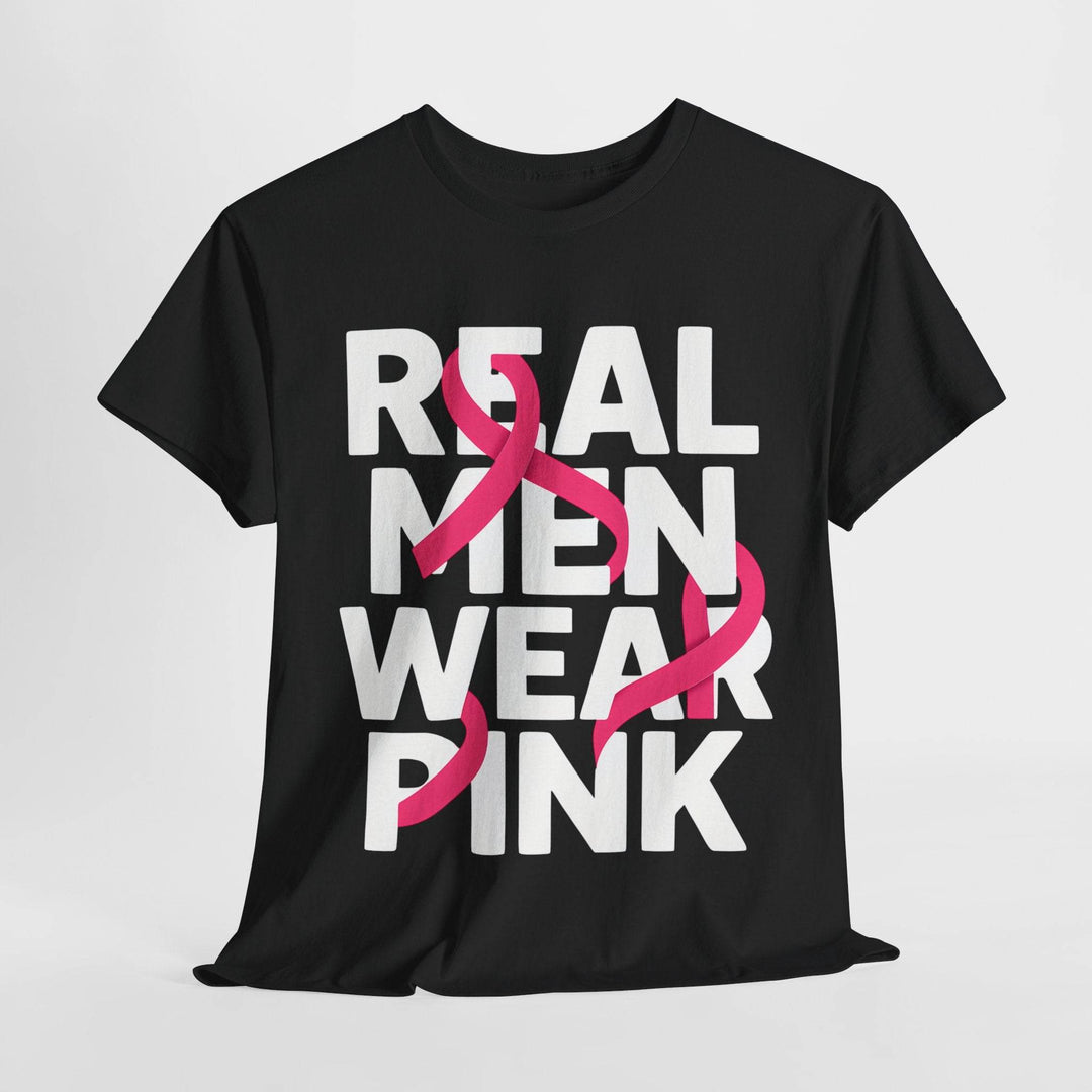 Pink Ribbon Support Men's Apparel T-Shirt - Gutsy Garb