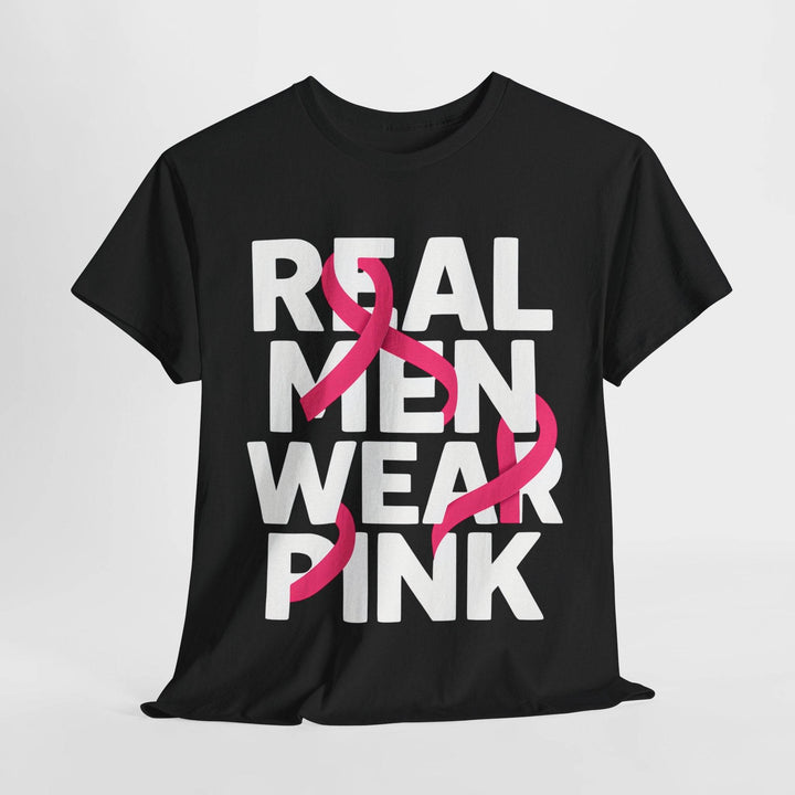Pink Ribbon Support Men's Apparel T-Shirt - Gutsy Garb