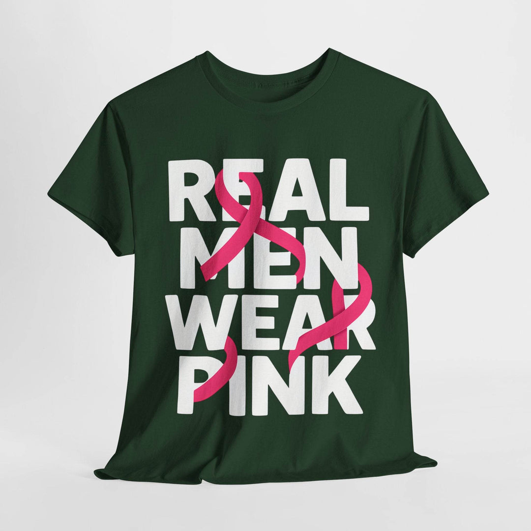 Pink Ribbon Support Men's Apparel T-Shirt - Gutsy Garb