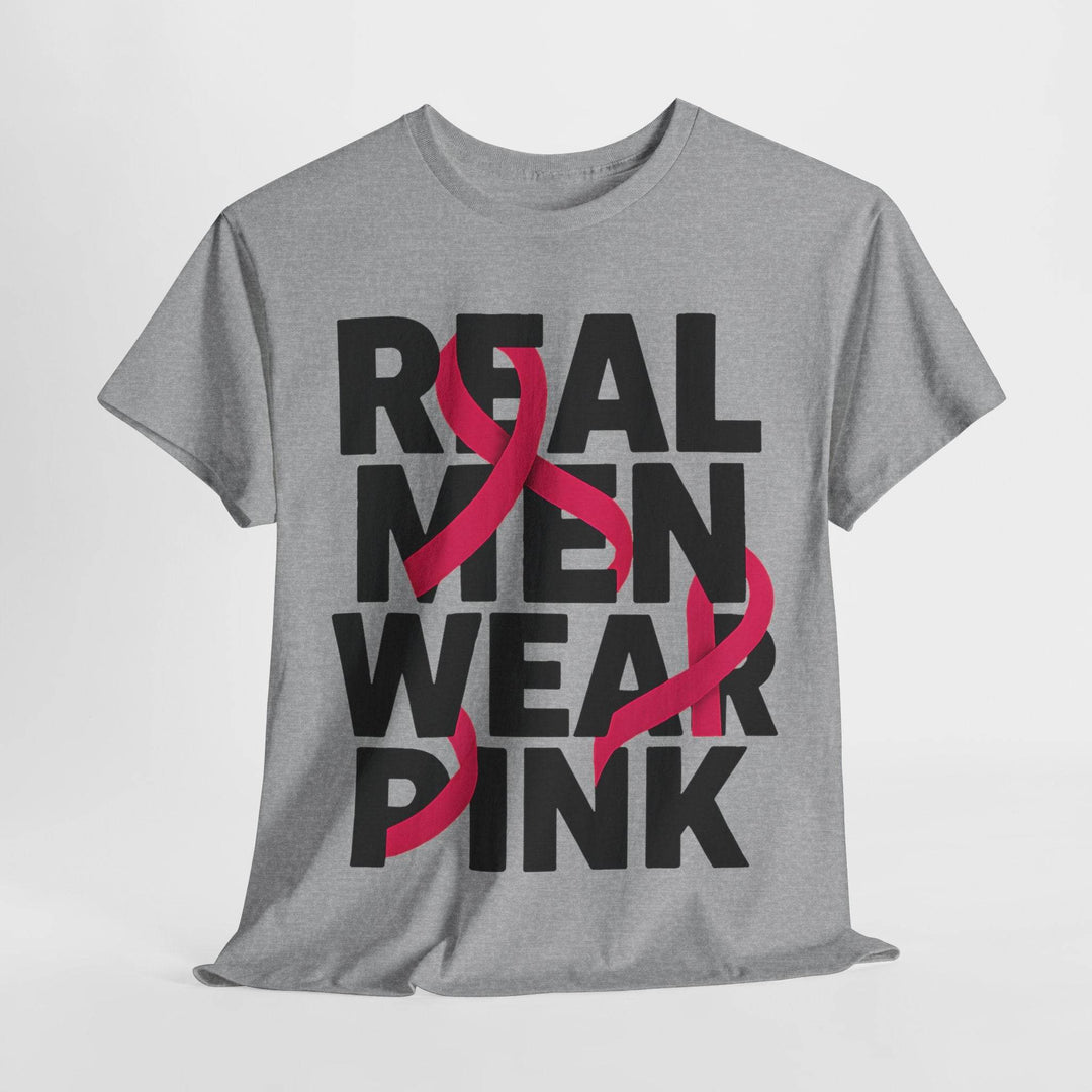 Pink Ribbon Support Men's Apparel T-Shirt - Gutsy Garb