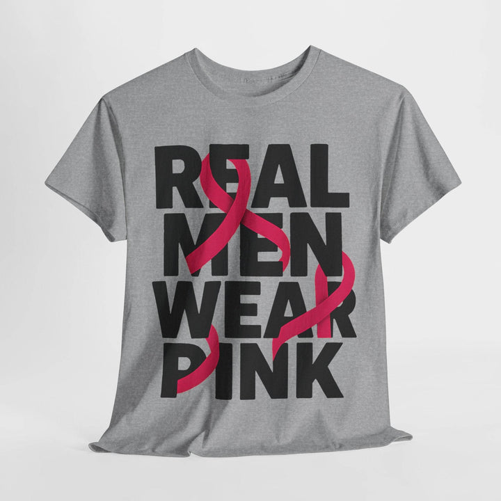 Pink Ribbon Support Men's Apparel T-Shirt - Gutsy Garb