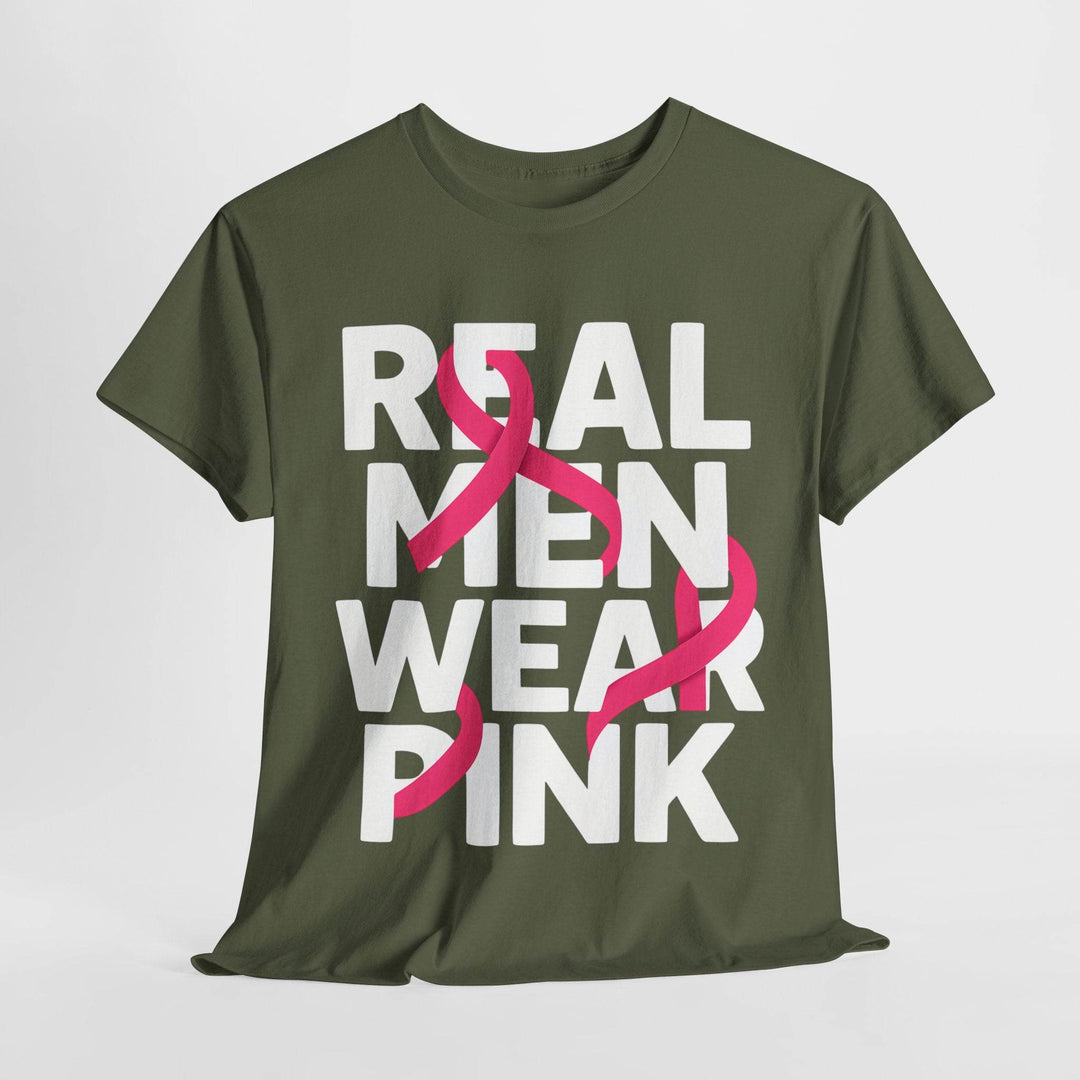 Pink Ribbon Support Men's Apparel T-Shirt - Gutsy Garb