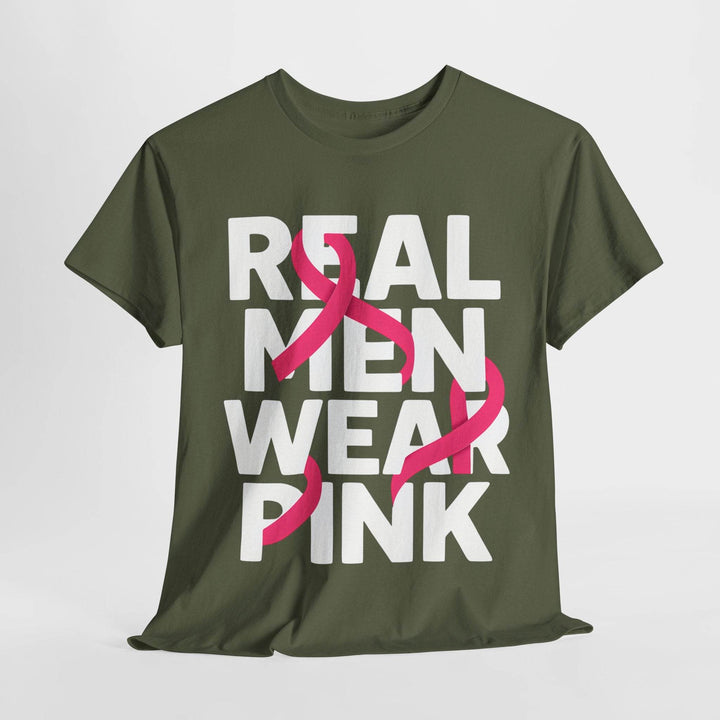Pink Ribbon Support Men's Apparel T-Shirt - Gutsy Garb