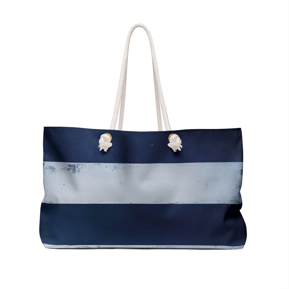 Nautical Weekender Tote Bag with Durable Rope Handles - Gutsy Garb