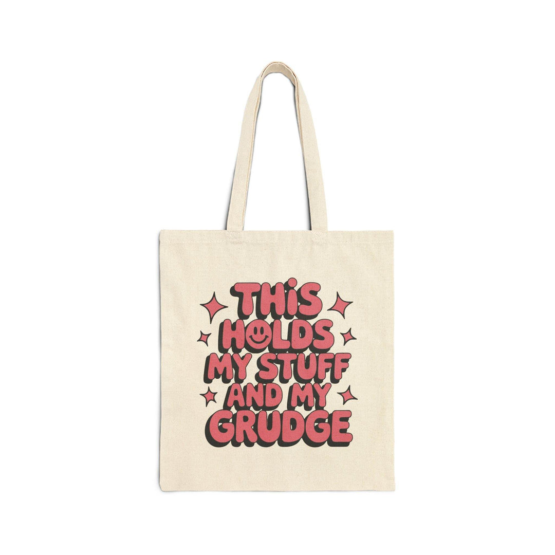 Edgy Canvas Tote Bag - Bold Grudge Design - Gutsy Garb