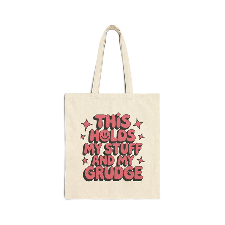 Edgy Canvas Tote Bag - Bold Grudge Design - Gutsy Garb