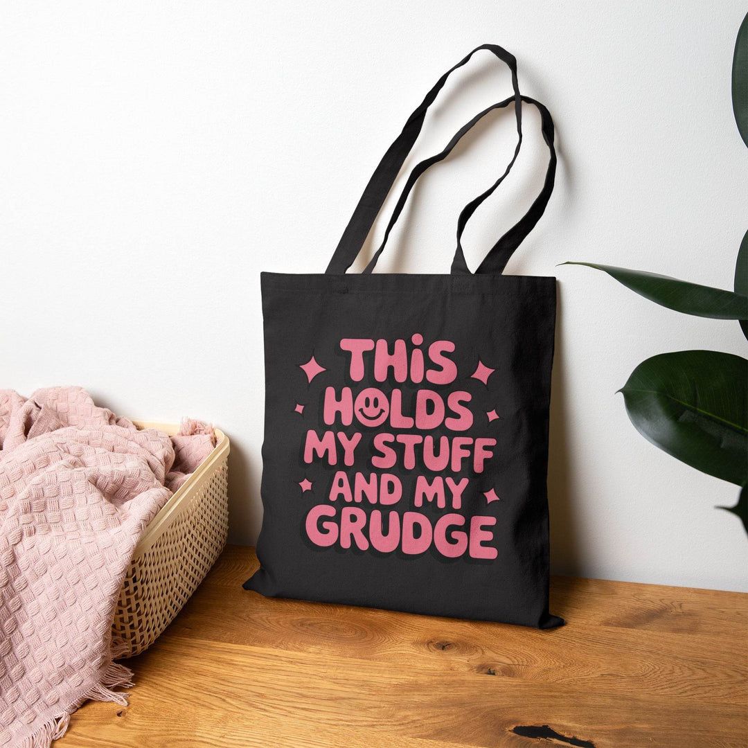 Edgy Canvas Tote Bag - Bold Grudge Design - Gutsy Garb