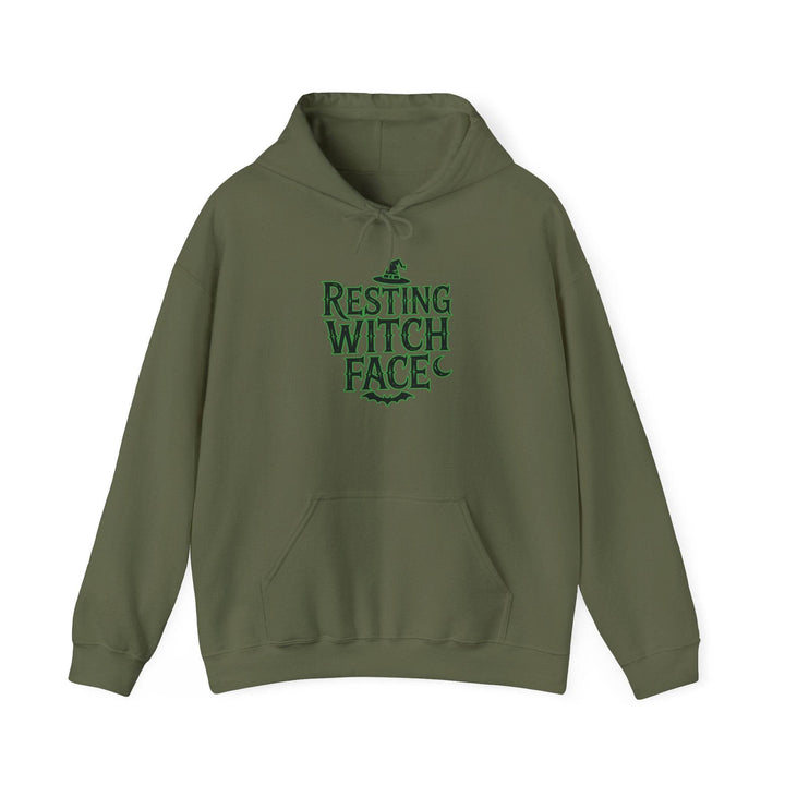 Resting Witch Face Hoodie - Bold Halloween Style - Gutsy Garb