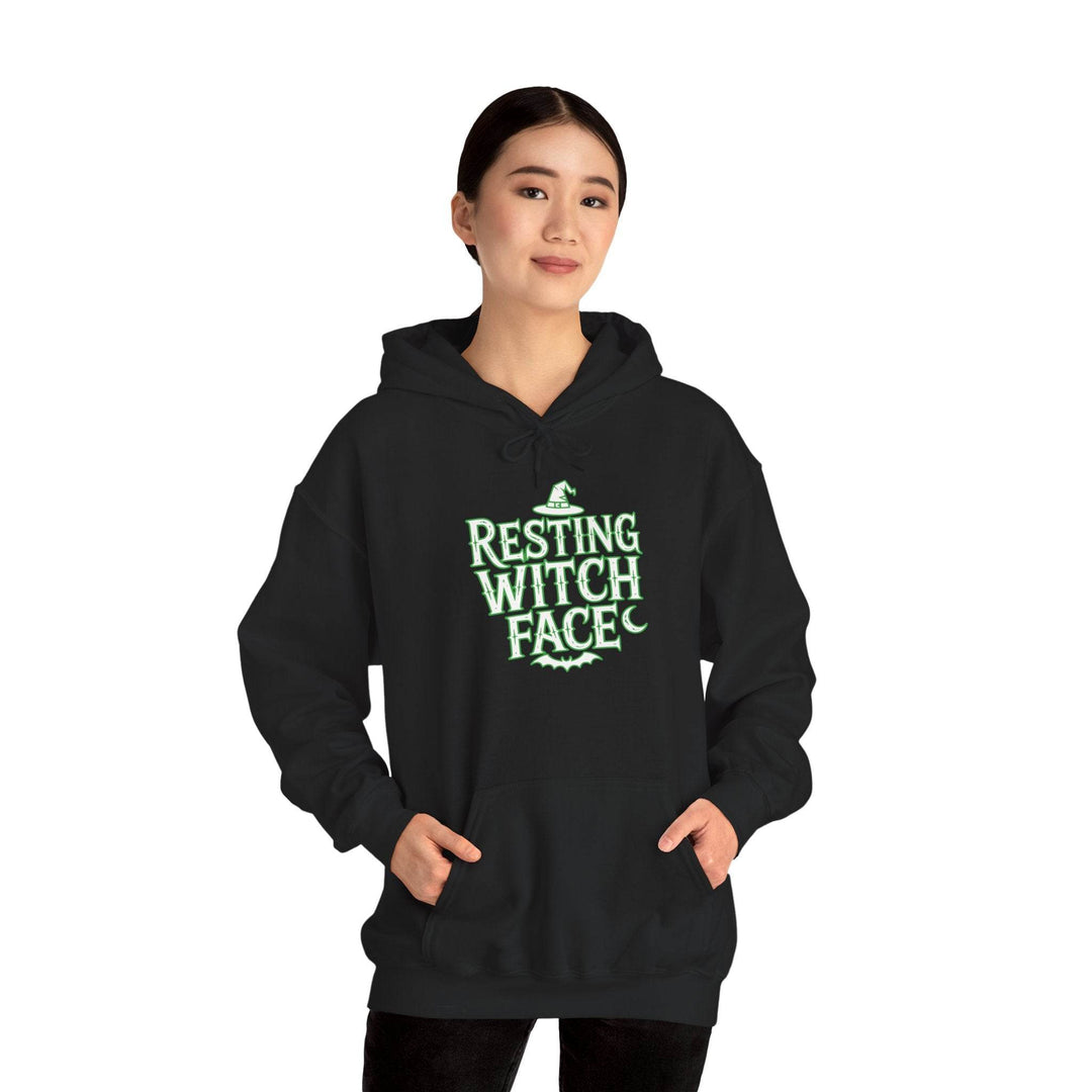 Resting Witch Face Hoodie - Bold Halloween Style - Gutsy Garb