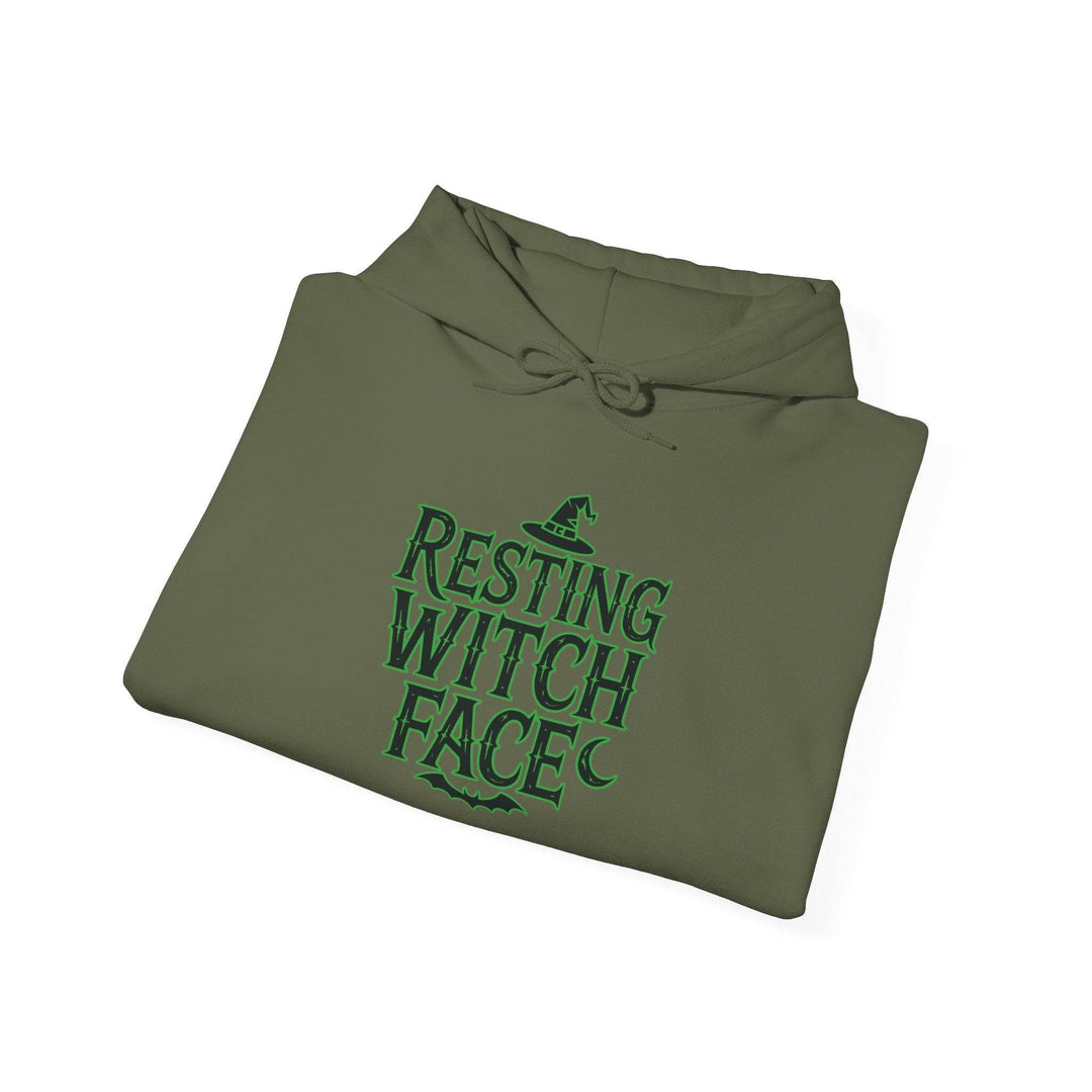Resting Witch Face Hoodie - Bold Halloween Style - Gutsy Garb