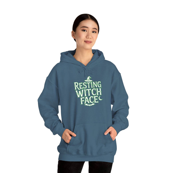 Resting Witch Face Hoodie - Bold Halloween Style - Gutsy Garb