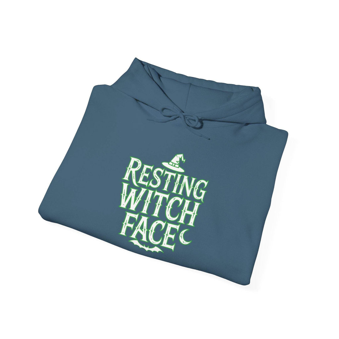 Resting Witch Face Hoodie - Bold Halloween Style - Gutsy Garb