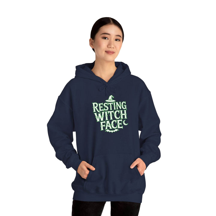Resting Witch Face Hoodie - Bold Halloween Style - Gutsy Garb