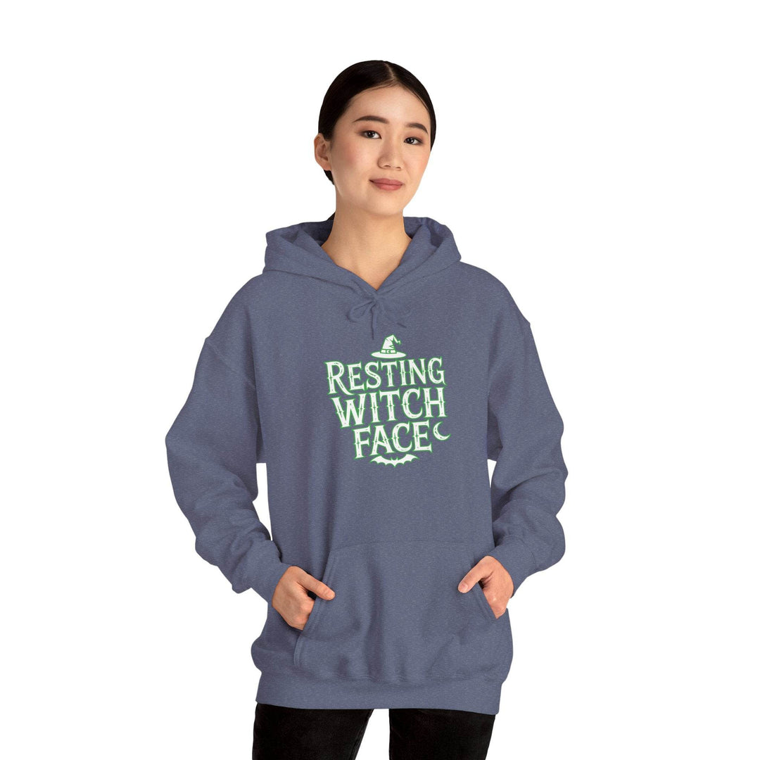 Resting Witch Face Hoodie - Bold Halloween Style - Gutsy Garb