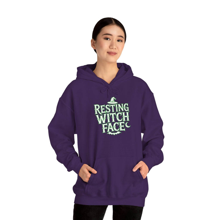 Resting Witch Face Hoodie - Bold Halloween Style - Gutsy Garb