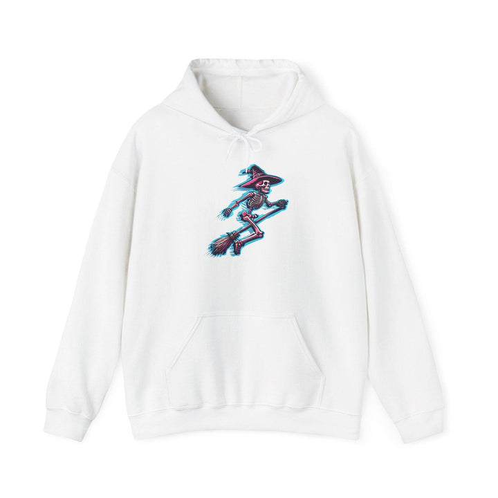 Witch Hooded Sweatshirt with Skeleton Design - Gutsy Garb