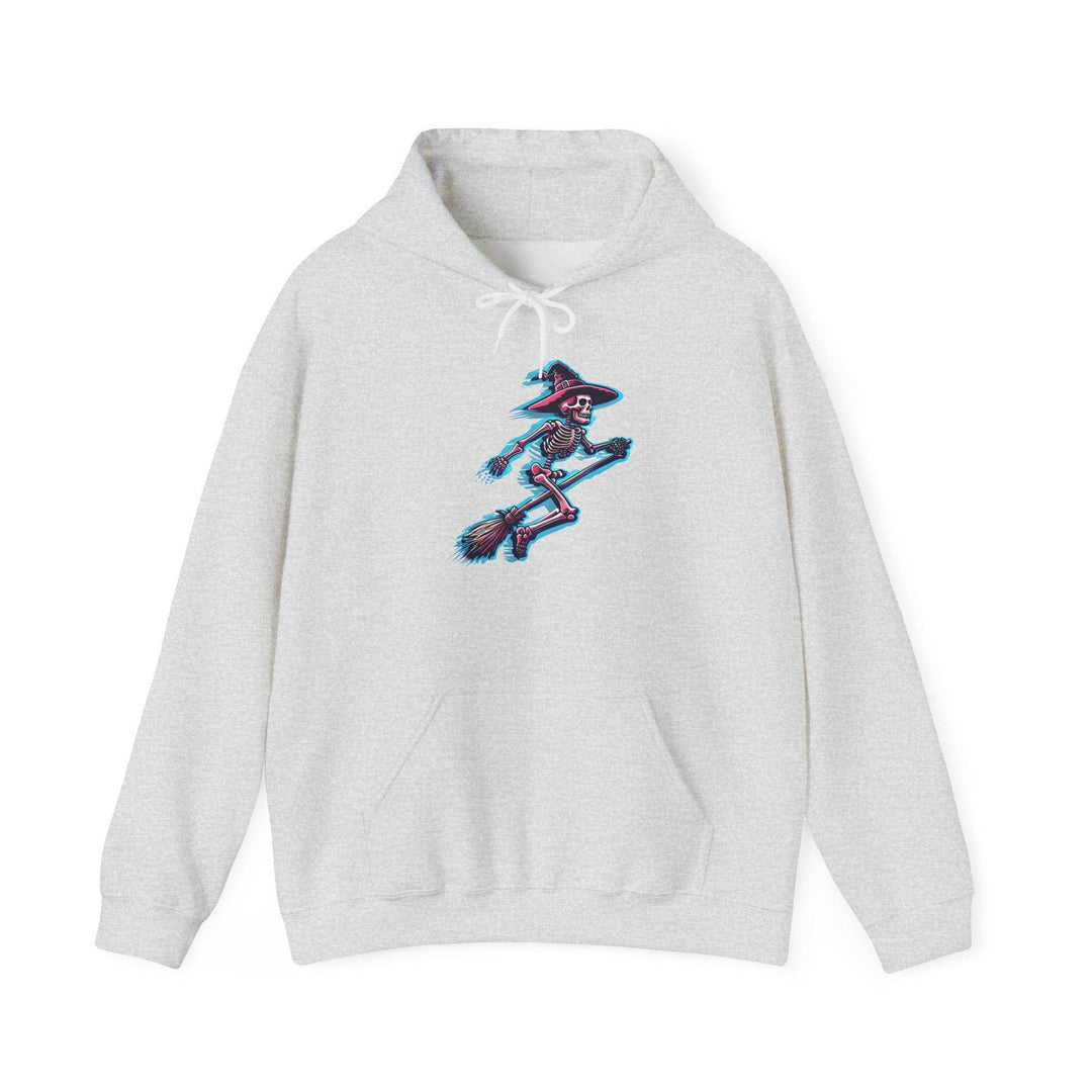 Witch Hooded Sweatshirt with Skeleton Design - Gutsy Garb